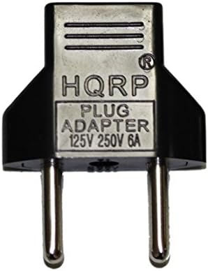 מתאם HQRP AC תואם ל- ZENBRE Z3 PORTABLE BLUETOOTH רמקול חשמל מתאם כבל מתאם [UL רשום] + מתאם תקע יורו